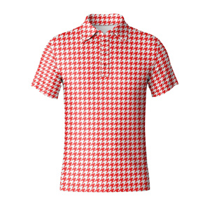 Polo de golf premium pour homme à manches courtes, design à motifs tendance, tissu doux et respirant, vêtements de sport décontractés - Product Image 1