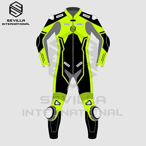 Combinaison de course en cuir pour moto, design personnalisé, tableau de tailles sur mesure, cuir de kangourou de qualité supérieure, impression de logo personnalisée, été - Product Image 3