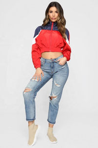 Chaqueta Bomber Corta para Mujer, Superventas, Resistente al Viento, Transpirable, Reversible, Impermeable, con Logotipo y Color Personalizables - Product Image 3