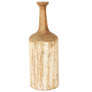 Florero de Madera Artesanal Grande, Decoración para el Hogar en Madera Natural, Aqdus Saleem - Product Image 1
