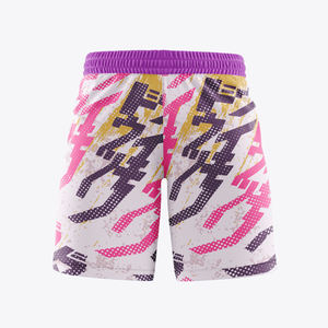 กางเกงขาสั้นชายเอวยางยืดพิมพ์ลายแบบรีดร้อน มีกระเป๋าข้าง แห้งเร็ว ระบายอากาศได้ดี ผลิตจากโพลีเอสเตอร์ เหมาะสำหรับใส่ไปชายหาด - Product Image 5