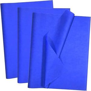 100 Hojas de Papel de Seda Azul de 14 x 20 Pulgadas, Papel de Envolver al por Mayor para Bodas, Proyectos de Manualidades, Decoración de Fiestas - Product Image 2