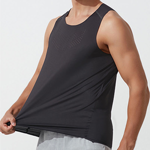 Wholesale Gym Vest <b>Mens</b> Sportswear 100% Polyester Sleeveless Athletic <b>Singlet</b> Workout Fitness Bodybuilding Tank Top - Product Image 4