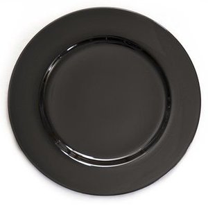 Plato de lujo de metal plateado martillado, redondo, texturizado, decorativo, con borde ancho elegante, apto para alimentos, para bodas. - Product Image 2