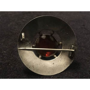 Broche Escocés Elegante de Metal Blanco Grabado con Diseño de Cardo y Plaid, con Piedra Central Facetada, Tradicional y de Alta Calidad 2026 - Product Image 6