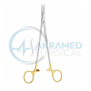 Premium TC Julian Needle Holder Tungsten Carbide Gold Handle Stainless Steel CE Certified Surgical Instrument - Product Image 1