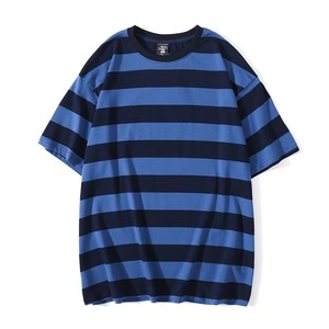 T-shirt d'été décontracté pour homme à manches courtes, coupe ample, en tricot 100 % coton, imprimé sérigraphié - Product Image 4