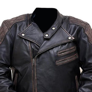 Men’s <b>Vintage</b> Sheepskin Motorcycle <b>Jacket</b> – Hooded Winter <b>Racer</b> Outerwear with Skull Style Breathable Windproof Made in Pakistan - Product Image 5
