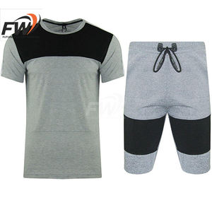 ชุดเสื้อยืดผู้ชายฤดูร้อน 2 ชิ้น ชุดกีฬาผู้ชาย ชุดออกกำลังกาย / ชุดฤดูร้อนผู้ชาย เสื้อยืดพร้อมกางเกงขาสั้นเข้าชุดสำหรับผู้ชาย - Product Image 1