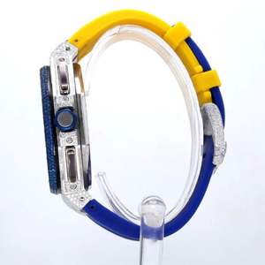 Reloj de Diamantes Cultivados en Laboratorio DEF de Alta Calidad, Diamantes Incoloros, Estilo Hip Hop - Product Image 2