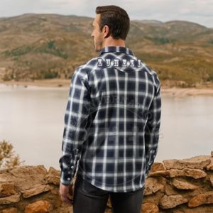 T-shirt de sécurité anti-arc électrique ignifuge USA Hot Sale CAT2/HRC2, pull FRC ignifuge, chemises FR en coton 6.5OZ - Product Image 4