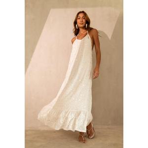 100% Natural Holiday Beach <b>Clothes</b> Party Embroidery Boho Dresses Women for Summer New Arrival Embroidered <b>Handmade</b> - Product Image 2