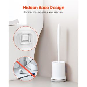 Set di scopino e supporto per pulizia profonda con manico in PP per uso bagno - Product Image 6