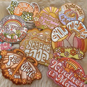 Patch thermocollant brodé écologique en toile personnalisé pour le sport 7cm x 4cm - Product Image 1