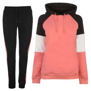 Ensemble de survêtement en polaire pour femmes, taille plus, 2 pièces, polyester, sweat à capuche zippé, pantalon de jogging, écologique, séchage rapide, fitness, entraînement - Product Image 1