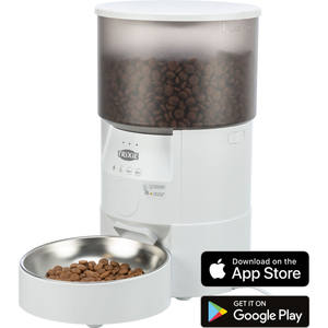 Distributeur automatique de nourriture pour animaux de compagnie Trixie Smart 3.0L blanc pour chiens et chats - Product Image 1