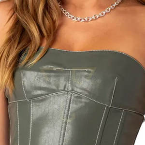 High Quality Durable Leather <b>Top</b> for Women Customized Logo OEM Service Street Wear Casual Hot Sale for Adults in Winter - Product Image 6