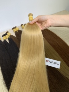 Wholesale Virgin Natural Double Drawn Vietnam Virgin Hair Straight/Silky Soft Shiny Bulk Hair Extension - Product Image 6