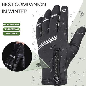 Guantes de Ciclismo de Invierno - Guantes de Bicicleta de Montaña con Pantalla Táctil, Resistentes al Viento, Cálidos y Antideslizantes para Correr, Conducir, Hacer Senderismo y Esquiar - Product Image 4