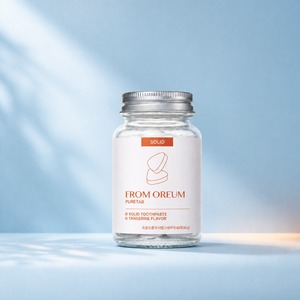 [FROM OREUM] Dentifrice solide saveur mandarine de Jeju, 60 comprimés, pour la préparation aux voyages et l'organisation des trousses de toilette en vacances - Product Image 4