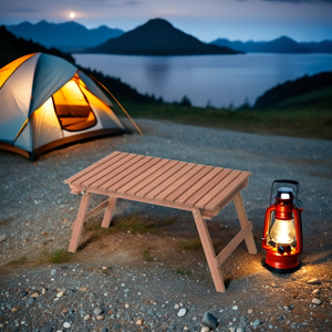 Table à manger pliante en acacia | Compact et durable | Camping en plein air, barbecue et pique-nique | Fabriqué au Vietnam - Product Image 5