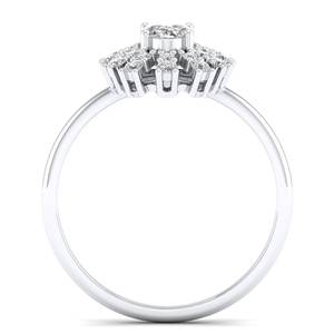 REYES Factory Wholesale Price 925 Sterling Silver Oval Cut 0.88 Carat Moissanite Engagement Rings For Women Custom Jewelry - Product Image 4