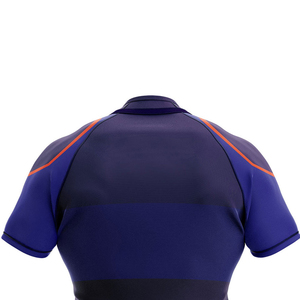 Camiseta de Rugby Corta de Marca Privada, Transpirable, 100% Poliéster, Color Sólido, Servicio OEM/ODM, Impresión por Sublimación Profesional Personalizada - Product Image 4