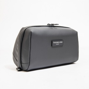 Dark gray business <b>toiletry</b> bag travel <b>storage</b> bag portable cosmetic bag - Product Image 2