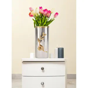 Luxury Wedding Decorative Stainless Steel Iron Handmade Eco-Friendly Coastal Design Flower <b>Vase</b> for Premium Celebration Styling - Product Image 5
