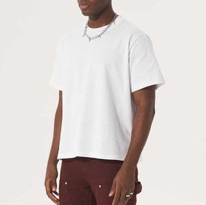 Camiseta Unisex Blanca de Cuello Redondo y Manga Corta, Corte Regular, Color Sólido, Informal, de Algodón Ecológico, Secado Rápido, Transpirable para Todas las Estaciones - Product Image 2