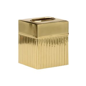 Caja de pañuelos metálica de acero inoxidable brillante plateada, personalizada OEM, venta directa de fábrica - Product Image 1