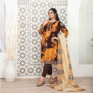 Algodón de lujo Salwar Kameez para mujer Tawakkal Impresión digital de alta calidad Hermosa colección elegante CIANA Indian Pakistani - Product Image 2