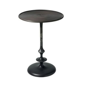 Industrial Metal Coffee <b>Table</b> with <b>Round</b> Top and Tapered Base for Living Room Furniture Handmade <b>Side</b> <b>Tables</b> - Product Image 2