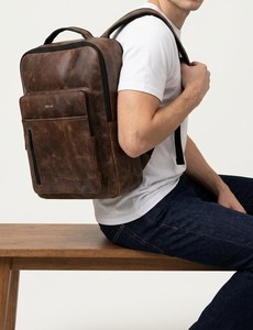 Mochila para Portátil Unisex de Cuero Genuino Personalizada al por Mayor, con Cierre Antirrobo, Diseño de Letras, Impermeable, para Viajes y Escuela, LBK-0130 - Product Image 3