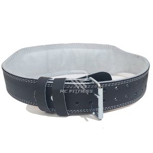 Ceinture d'entraînement en cuir de vachette de 10 mm, largeur 4 pouces, pour la musculation, les squats et les soulevés de terre en salle de sport - Product Image 1