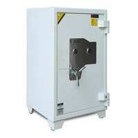 Premium Gewerblicher Safe WELKO US880 FE Weiß mit Schlüsselschloss 2mm Edelstahl-Konstruktion Diebstahlsicher & Feuerfest
