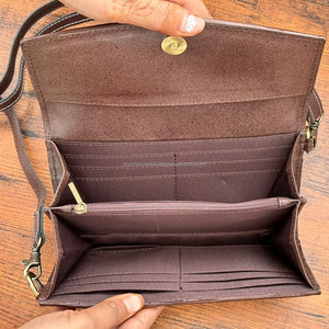 Wholesale Hand Tooled <b>Leather</b> Women <b>Purse</b> Genuine <b>Leather</b> Crossbody Turquoise Floral Wallet Western Boho Floral Cowhide Wallets - Product Image 5