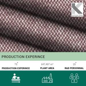 Tela Dobby de Algodón y Elastano, 345 GSM, Hilo Teñido Doble Cepillado, Transpirable, Peso Medio, para Vestidos, 97% Algodón, 3% Elastano - Product Image 5