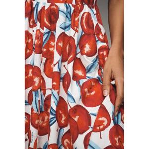 Vestido Midi sin Mangas con Tirantes Estampados de Alta Calidad, Hecho a Mano, Ecológico, 100% Algodón Transpirable, Estilo Dulce y Romántico - Product Image 4