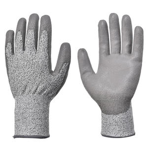 Gants de travail de sécurité sans couture 13G 15G en HPPE enduit PU, résistants aux coupures A3 A4, haute adhérence, pour usage industriel et mécanique, Vietnam - Product Image 1