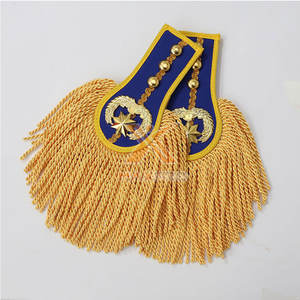 Epaulettes de Uniforme Ceremonial de Color Sólido con Logotipo Personalizado de Alto Rendimiento y Diseño Único - Product Image 3