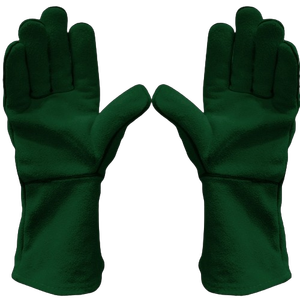 Heavy Duty Leather Industrial Safety Gloves High Heat Resistant Welding Gauntlet <b>Fire</b> Safety Working Gloves Hand Arm Protection - Product Image 3