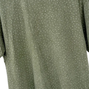 เสื้อยืดแขนสั้นผู้ชายไซส์ใหญ่ ลายจุดสีเขียว ผ้าถัก คอกลม สไตล์ลำลอง - Product Image 5