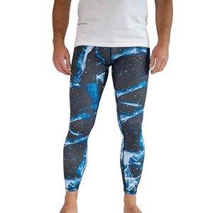 ODM Leggings de compression pour hommes en polyester élastique de haute qualité, personnalisables, pour l'entraînement, vente en gros - Product Image 1