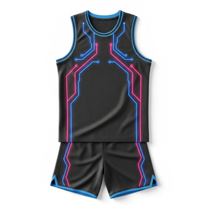 Sublimated basketball uniform wholesale custom sublimated basketball team jersey <b>shorts</b> package high quality apparel - Product Image 2
