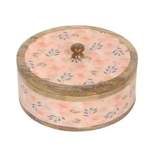 Caja de Madera con Acabado Natural para Chapati, Contenedor de Almacenamiento Hecho a Mano para Pan Roti - Product Image 2