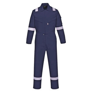 Combinaison de travail unisexe marron Econex Sports avec bandes réfléchissantes, en coton, uniforme de sécurité, design haute visibilité CE/EU - Product Image 6