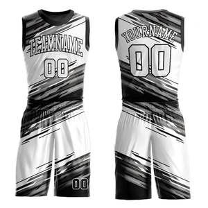 2026 Wholesale 100% Polyester Breathable Printed <b>Basketball</b> Uniform Men Adult Custom Design Training Wear Set OEM Service - Product Image 1