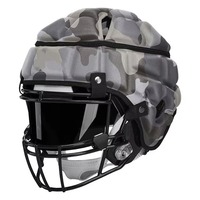 Housse de casque de football américain en softshell, motif uni, légère, protection contre les chocs, couleurs et logo personnalisables
