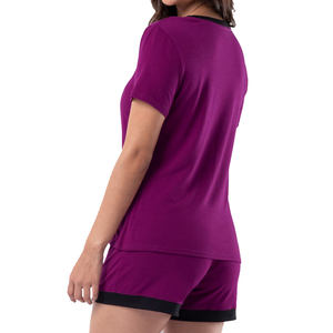 Ensemble deux pièces d'hiver pour femme avec logo personnalisé, comprenant un haut court à manches courtes et un legging long - Product Image 5